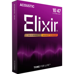 Elixir Nanoweb Acoustic Bronze 11152 12-String Light 10-47 / 10-27